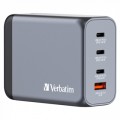 Зарядний пристрій Verbatim GaN 200 W 4 ports (2xUSB-C-100 W,USB-C-65 W /USB-A -3.0) (32204)