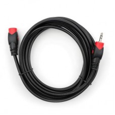 Кабель мультимедийный Jack 3.5mm M/F 3 m Vinga (VCPDCJ35MF3BK)