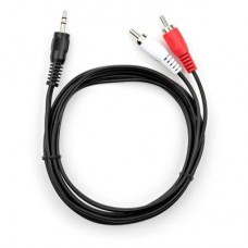 Кабель мультимедийный Jack 3.5mm M to 2xRCA 1.5 m Vinga (VCPDCJ35MRCA21.5BK)