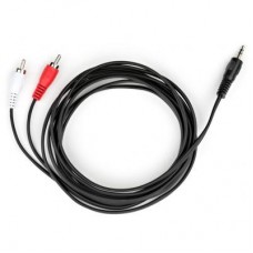 Кабель мультимедийный Jack 3.5mm M to 2xRCA 3 m Vinga (VCPDCJ35MRCA23BK)