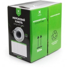 Кабель сетевой Vinga UTP 305м cat.5e Copper 4 pairs 0.5мм мідь (VCPDCUTPC505CO305)
