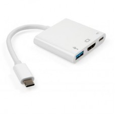 Концентратор Vinga Type-C to HDMI+USB3.0+Type-C PD (VCPATC2HDMIUSBPDWH)