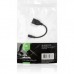 Дата кабель OTG USB 2.0 AF to Micro 5P 0.15m Vinga (VCPDCOTGMBK)