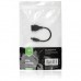 Дата кабель OTG USB 2.0 AF to USB-C 0.1m Vinga (VCPDCOTGTCBK)