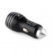 Зарядний пристрій Vinga Dual USB Car Charger aluminium 15.5W Max (VCCAABK)