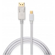 Кабель мультимедийный Mini Display Port to Display Port 1.8m 4K white Vinga (VCPMDPDP1.8WH)