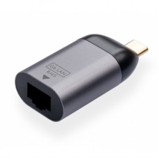 Переходник Type-C Male to RJ45 Lan 1 Gbps compact Vinga (VCPATCLGBC)