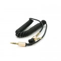 Кабель мультимедійний 3.5mm M to 3.5mm M 1.5m 90° corner black Voltronic (YT-AUXSGJ(M)/(M)-1.5-B)