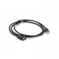 Дата кабель USB 2.0 AM/AF 1.5m ferrite black Voltronic (YT-AM/AF-1.5B)