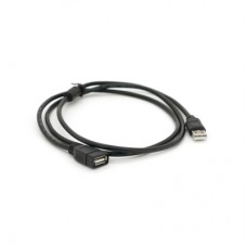 Дата кабель USB 2.0 AM/AF 1.5m ferrite black Voltronic (YT-AM/AF-1.5B)