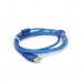 Дата кабель USB 2.0 AM/AF 1.8m ferrite transparent blue Voltronic (YT-AM/AF-1.8TBL)