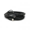 Дата кабель USB 2.0 AM/AF 10.0m ferrite black Voltronic (YT-AM/AF-10BL)