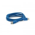 Дата кабель USB 3.0 AM/AM 2.0m Blue Voltronic (YT-3.0AM+AM-2.0)