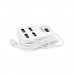 Концентратор Voltronic USB 2.0 to 4xUSB with power switch white (YT-HWS4-W)