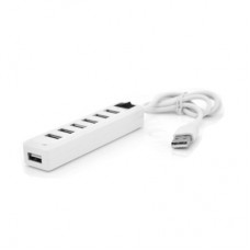 Концентратор Voltronic USB 2.0 to 7xUSB with power switch white (YT-H7S-W)