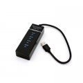 Концентратор Voltronic USB 3.0 to 4xUSB black (NX-UH-303B)