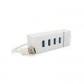 Концентратор Voltronic USB 3.0 to 4xUSB white (NX-UH-303W)