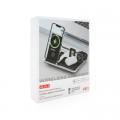 Зарядное устройство Voltronic 4-in-1 Wireless Charging Station Smartphone + Watch + Earbuds black silver (BZ/R-11)