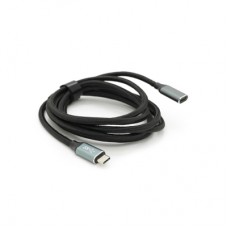 Дата кабель USB-C M/F 2.0m USB 3.2 Gen2 100W 10Gbps 4K60Hz black Voltronic (YT-TC-TC-EXB-2m)