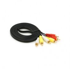 Кабель мультимедійний 3xRCA M to 3xRCA M 3.0m black Voltronic (YT-3хRCA(M)/3хRCA(M)-3.0G)