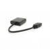 Перехідник HDMI M to VGA F + Audio 0.1m 4K/2K black Voltronic (YT-C-HDMI(M)/VGA(F)+AUX-B)
