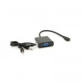 Переходник micro HDMI M to VGA F + Audio 0.3m 4K/2K black Voltronic (YT-C-mHDMI(M)/VGA(F)+AUX)