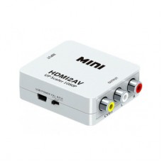 Перехідник HDMI F to 3xRCA F AV 720P/1080P white Voltronic (YT-CM-HDMI/AV-W)