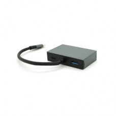 Концентратор Voltronic USB-C 4-in-1 USB 3.0 + USB-C + HDMI + VGA 0.23m silver (YT-HTC4in1)