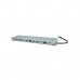 Концентратор Voltronic USB-C 12-in-1 USB-C + 2xUSB 2.0 + USB 3.0 + 2xHDMI + VGA + SD/TF + RJ45 + 3.5mm + PD 0.1m silver (YT-HTC12in1)