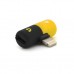 Перехідник Lightning M to 2xLightning F black-yellow Voltronic (YT-SL/2L)