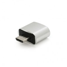 Перехідник USB 2.0 AF to Micro 5P M OTG silver Voltronic (YT-AF/M)