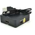 Конвертор 3xRCA F to HDMI F 720P/1080P black Voltronic (YT-CM-AV/HDMI/B)