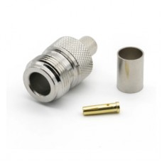 Конектор N Type Female обжим RG6/RG5/LMR-300/RG304/5D-FB/РК-75 Voltronic (YT42113)