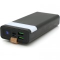 Батарея универсальная XO 20000mAh, PD/20W, QC/22.5W, flashlight, Micro-USB, Type-C, USB-A*2, black (XO-PR129 / 29303)