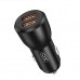 Зарядний пристрій XO CC55 QC3.0 18W (2USB/2.4A) + USB - Lightning + MicroUSB + Type-C Black (XO-CC55-BK)