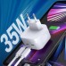 Зарядний пристрій XO QC 3.0 L102 35W/2 USB-C + cable Type-C NB124 White (XO-L102c-WH)