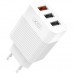 Зарядное устройство XO USB L72 (3A, QC3.0, 3 Usb) + cable Micro USB White (XO-L72-BK)