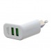 Зарядний пристрій XO L85C (2USB/2.4A) + USB - Lightning White (XO-L85C-L)
