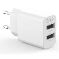 Зарядное устройство XO L109 12W 2xUSB-A White (L109_White)