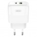 Зарядное устройство XO L138 48W USB-C PD30W + USB-A QC18W White (L138_White)