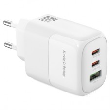 Зарядное устройство XO L139 83W 2xUSB-C PD65W + USB-A QC18W White (L139_White)