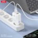 Зарядное устройство XO L139 83W 2xUSB-C PD65W + USB-A QC18W White (L139_White)