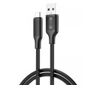 Дата кабель USB 2.0 AM to USB-C NB265-AC black XO (NB265-AC.black)