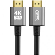 Кабель мультимедийный HDMI to HDMI 5.0m v2.0 black XO (GB017B-HDMI.tranish)