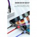 Дата кабель USB 2.0 AM to Lightning + Micro 5P + USB-C 1.2m black red blue XO (XO-NB143-3in1)