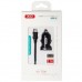 Зарядний пристрій XO 2xUSB 2.1A + cable USB to Lightning black (TZ08-L-BK)