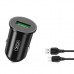 Зарядное устройство XO USB QC3.0 18W + cable USB to Micro 5P black (TZ12-M-BK)