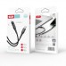 Дата кабель USB 2.0 AM to Lightning 1.0m 2.4A LED black XO (NB162-L-1-BK)
