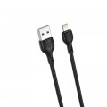Дата кабель USB 2.0 AM to Lightning 2.0m 2.1A black XO (NB200-L2-BK)