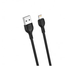 Дата кабель USB 2.0 AM to Lightning 2.0m 2.1A black XO (NB200-L2-BK)